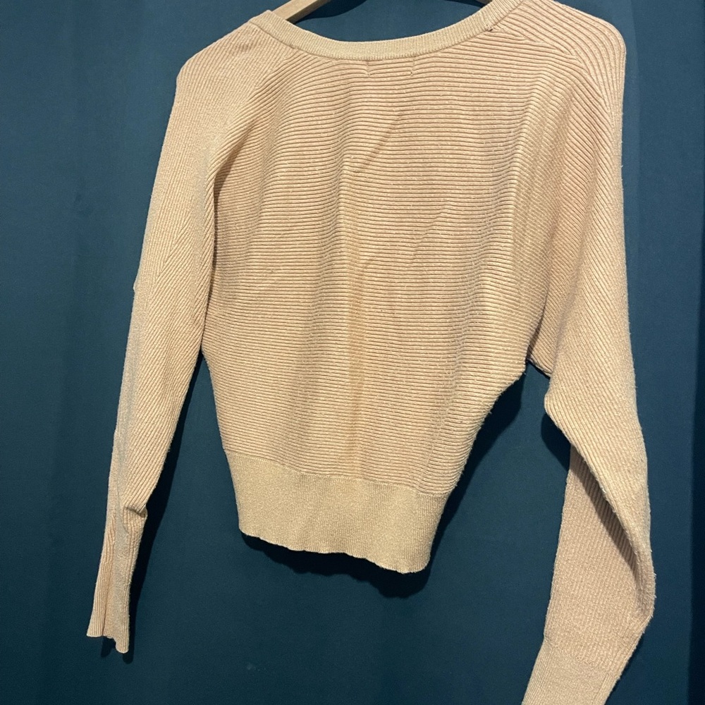 Tahari Camel Button-Up Cardigan - Picture 2 of 3